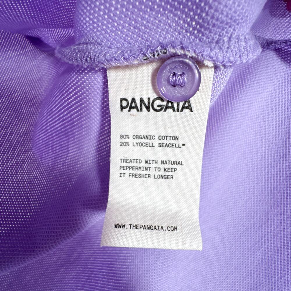 PANGAIA Organic Cotton Polo Dress Lavender A Line Large NWT Sustainable - Picture 8 of 9